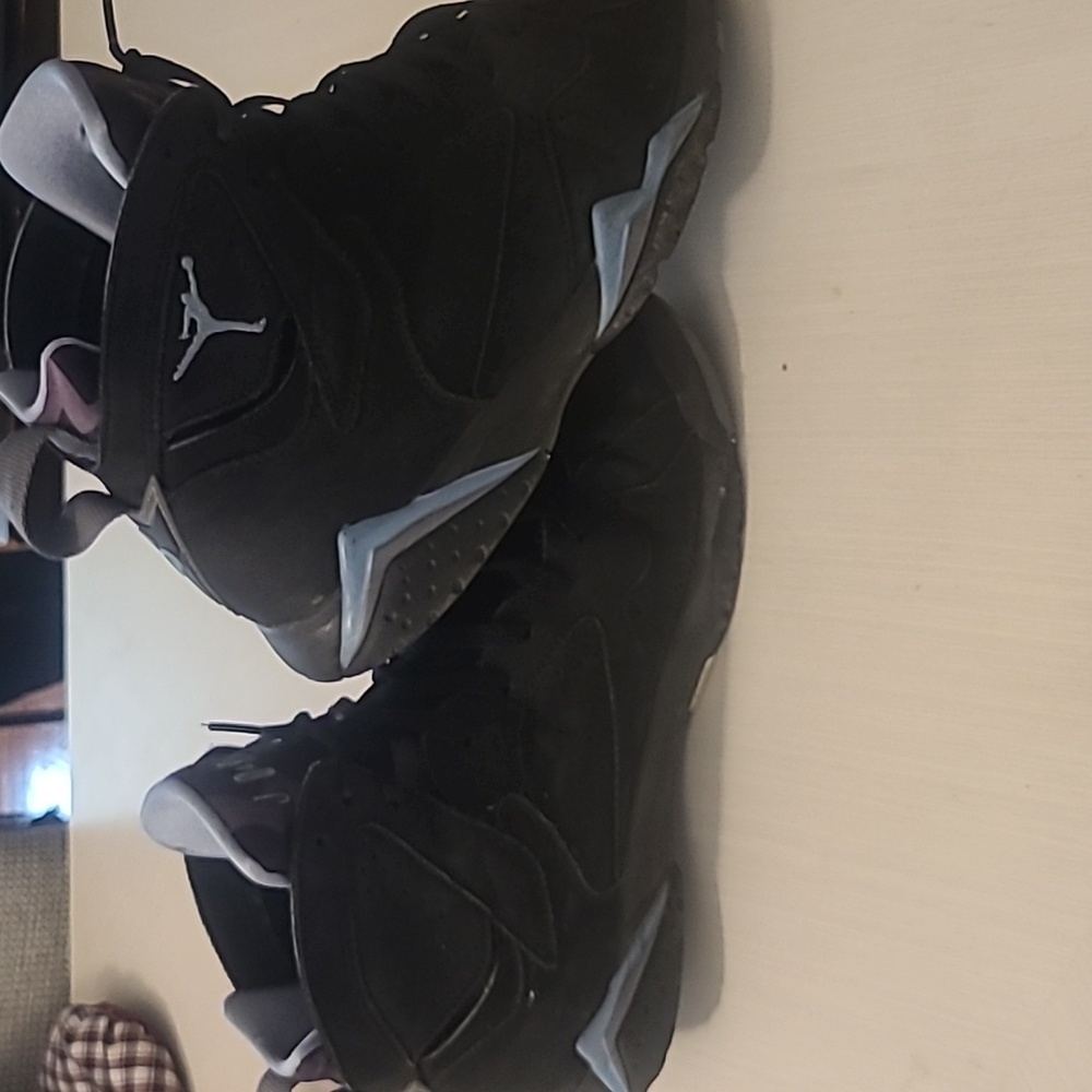 Jordan Black and Light Blue Men's Shoes